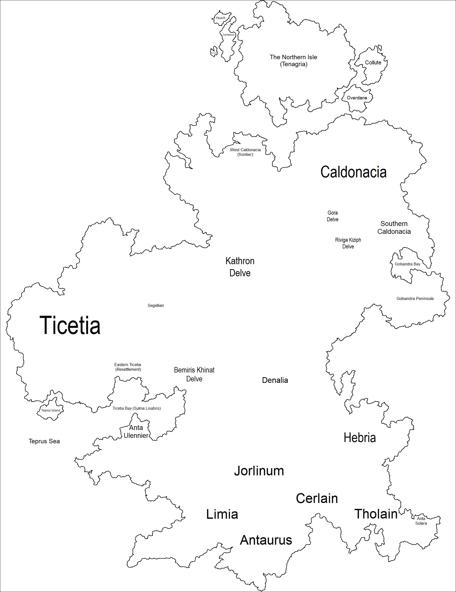 Political Map of Arthea