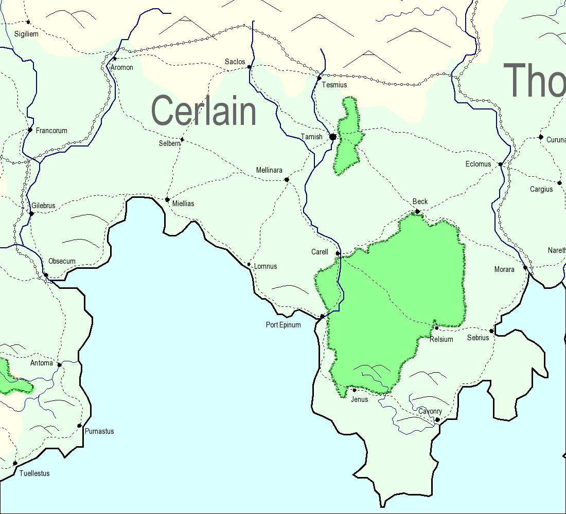 Map of Cerlain