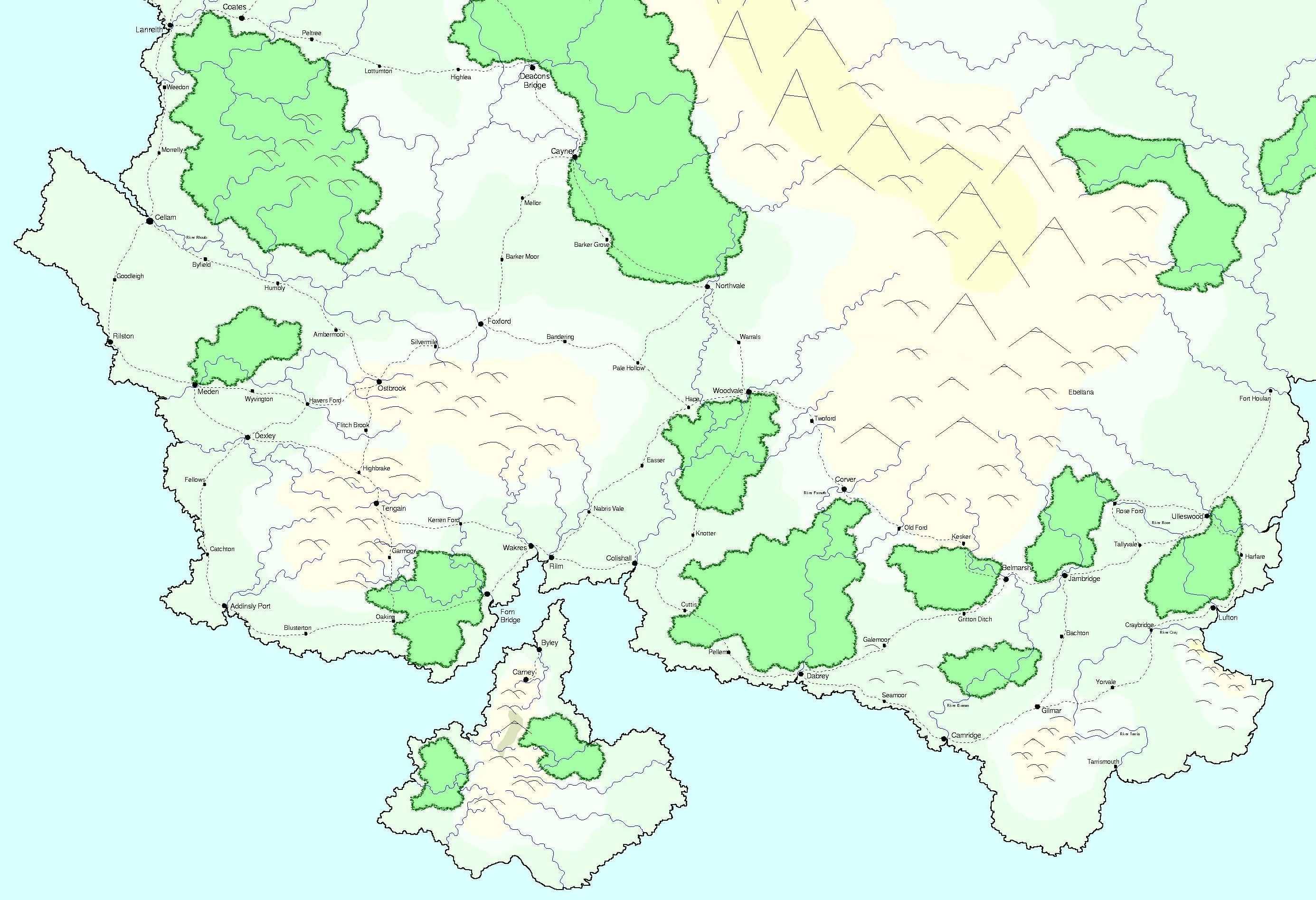 Map of South Ticetia